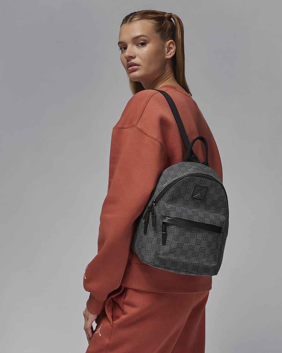 Nike mini backpack grey new arrivals
